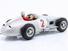Fangio Mercedes-Benz W196 #2 Monaco GP formula 1 Campione del mondo 1955   Fahrerfigur 1:18 LAVORO83