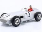 S. Moss Mercedes-Benz W196 #12 winner British GP formula 1 1955 with driver figure 1:18 WERK83