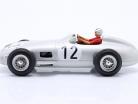 S. Moss Mercedes-Benz W196 #12 vincitore Britannico GP formula 1 1955 con figura del conducente 1:18 WERK83