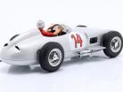 S. Moss Mercedes-Benz W196 #14 2do Bélgica GP fórmula 1 1955 con figura del conductor 1:18 WERK83