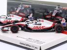 2-Car Set Schumacher #47 & Magnussen #20 Bahrain GP Formel 1 2022 1:43 Minichamps