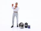 mechanic Lucien in white overall 1930s Years figure 1:18 LeMansMiniatures