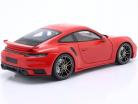 Porsche 911 (992) Turbo S Coupe Sport Design 2021 indischrot 1:18 Minichamps