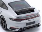 Porsche 911 (992) Turbo S Coupe Sport Design 2021 Argent GT métallisé 1:18 Minichamps