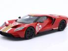 Ford GT 64 prototipo Alan Mann Heritage Edition 2022 rosso 1:18 AUTOart