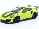 Porsche 911 (991 II) GT2 RS Пакет Вайссаха 2017 acid зеленый 1:18 AUTOart