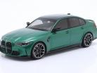 BMW M3 (G80) Année de construction 2020 vert métallique 1:18 Minichamps