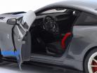 Shelby Mustang GT500 KR Année de construction 2022 Gris Argenté métallique / bleu 1:18 Solido