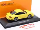 Porsche 911 (997) Turbo ano de construção 2009 amarelo 1:43 Minichamps