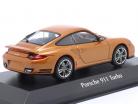 Porsche 911 (997) Turbo Baujahr 2009 gold metallic 1:43 Minichamps