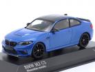 BMW M2 CS (F87) 2020 blu di misano / nero cerchi 1:43 Minichamps