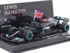 L. Hamilton Mercedes-AMG F1 W12 #44 ganador británico GP fórmula 1 2021 1:43 Minichamps