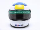 Michael Schumacher Benetton #19 1º Ganhar Bélgica GP Fórmula 1 1992 capacete 1:2 Bell