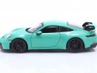 Porsche 911 (992) GT3 Год постройки 2021 мятно-зеленый 1:24 Bburago