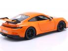 Porsche 911 (992) GT3 year 2021 lava orange 1:24 Bburago