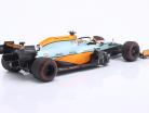 Daniel Ricciardo McLaren MCL35M Gulf #3 Mônaco GP Fórmula 1 2021 1:18 Minichamps