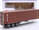 Container trailer 40Ft. dark red 1:24 Solido