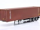container trailer 40Ft. mørkerød 1:24 Solido