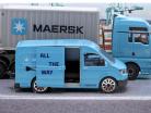 4-Car Set MAERSK Logistic hellblau / grau 1:64 Majorette