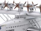 Dornier Do X 飛行機 建設年 1929 銀 1:72 Schuco