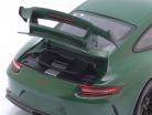 Porsche 911 (991 II) GT3 建設年 2017 濃い緑色 1:18 Minichamps