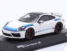 Porsche 911 (992) Carrera S Год постройки 2019 белый / синий 1:43 Spark