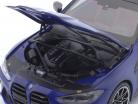 BMW M4 Año de construcción 2020 azul metálico 1:18 Minichamps