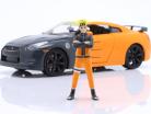 Nissan GT-R (R35) série de mangá Naruto (2007-2017) com figura 1:24 Jada Toys