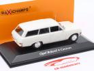 Opel Rekord A Caravan ano de construção 1962 branco 1:43 Minichamps