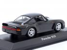 Porsche 959 建設年 1987 濃い灰色 メタリックな 1:43 Minichamps