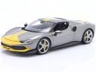 Ferrari 296 GTB Assetto Fiorano year 2022 grey metallic / yellow 1:18 Bburago