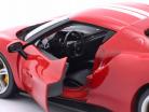Ferrari 296 GTB Assetto Fiorano 建设年份 2022 红色的 / 白色的 1:18 Bburago