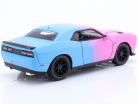 Pink Slips Dodge Challenger SRT Hellcat 2015 粉色的 / 浅蓝色 1:24 Jada Toys