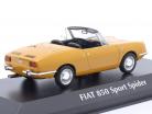Fiat 850 Sport Spider Bouwjaar 1968 donker geel 1:43 Minichamps