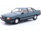 Audi 100 C3 ano de construção 1989 lago azul verde metálico 1:18 Triple9
