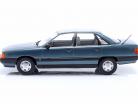 Audi 100 C3 Bouwjaar 1989 lago blauw groen metalen 1:18 Triple9