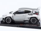 Toyota GR Yaris Pandem Año de construcción 2022 blanco 1:43 Ixo