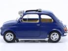 Fiat 500 F Custom avec détachable Toit Année de construction 1968 bleu 1:12 KK-Scale