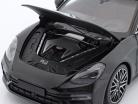 Porsche Panamera Turbo S Bouwjaar 2020 zwart metalen 1:18 Minichamps