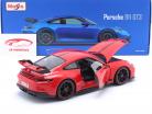 Porsche 911 (992) GT3 year 2022 red 1:18 Maisto