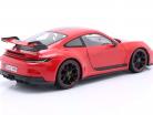 Porsche 911 (992) GT3 year 2022 red 1:18 Maisto