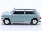 Austin Mini Cooper S year 1965 Light Blue / white RHD 1:24 WhiteBox