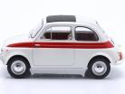 Fiat 500 建設年 1960 白 / 赤 1:24 WhiteBox