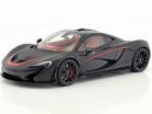 McLaren P1 Anno di costruzione 2013 nero opaco / rosso 1:12 AUTOart