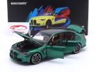 BMW M3 (G80) Competition Baujahr 2020 grün metallic 1:18 Minichamps