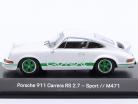 Porsche 911 Carrera RS 2.7 Sport (M471) hvid / grøn 1:43 Spark