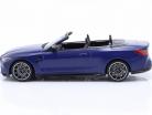 BMW M4 Cabriolet (G83) Ano de construção 2021 fosco portimão azul metálico 1:18 Minichamps