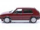 Volkswagen VW Golf 2 GTI Año de construcción 1984 rojo oscuro metálico 1:18 Model Car Group