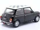 Mini Cooper LHD kariert schwarz / weiß 1:12 KK-Scale