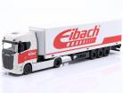 Scania Sattelzug mit Auflieger "Eibach" weiß / rot 1:43 Bburago